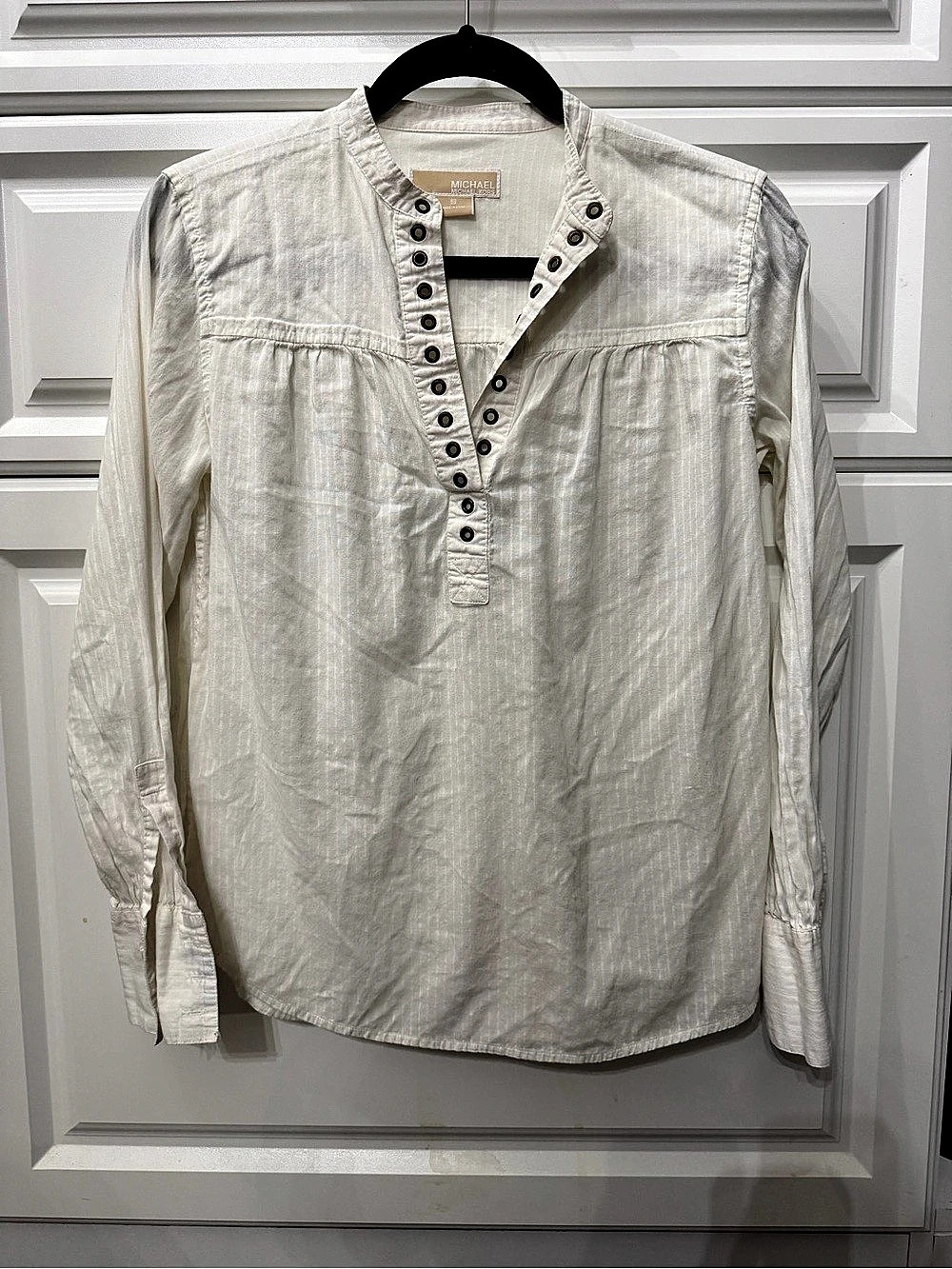 Michael Kors Henley Tunic in White Size Small
